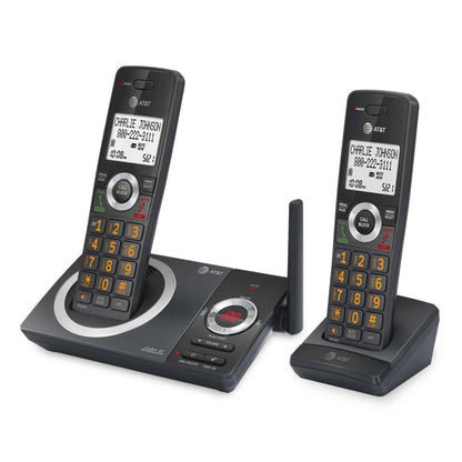AT&T 2-Handset Expandable Cordless Phone with Unsurpassed Range, Smart Call Blocker and Answering System (CL82219)