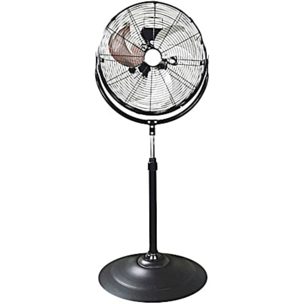 EZ Chill 18 In Black High Velocity Oscillating Stand Fan 01304