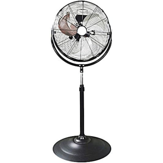 EZ Chill 18 In Black High Velocity Oscillating Stand Fan 01304