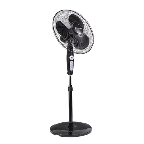 EZ CHILL 01285 18" 3-SPEED OSCILLATING PEDESTAL FAN WITH REMOTE