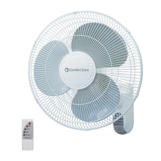 EZ CHILL 01317 16” 3-SPEED WALL MOUNT FAN WITH REMOTE