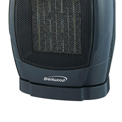 Brentwood  H-C1600 1500-Watt Portable Oscillating Ceramic Space Heater and Fan, Black