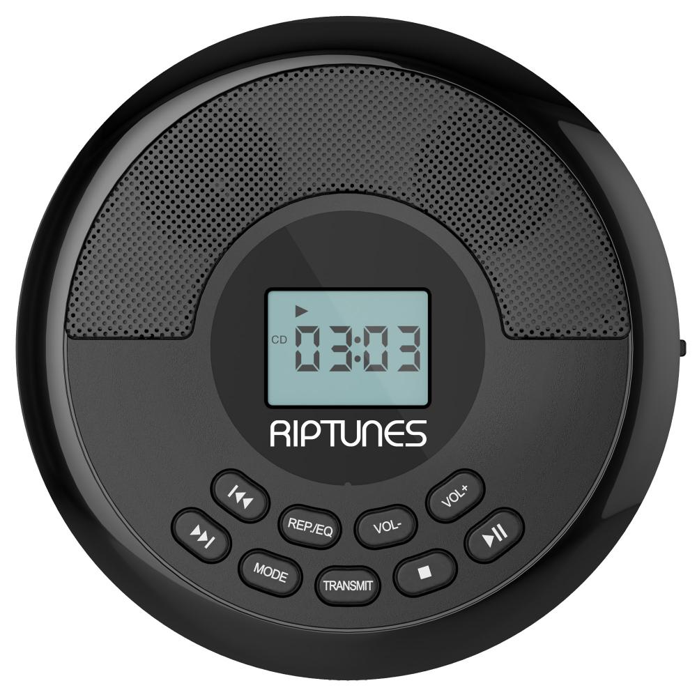 Riptunes CDPR10BTS  Personal MP3 CD Player, with built in speakers, Bluetooth, USB playback, Built-in Rechargeable batteries