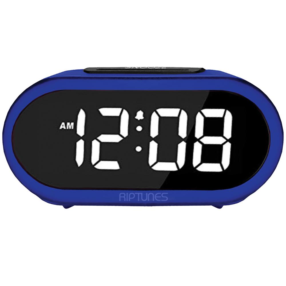 Riptunes 1.4-Inch Digital Alarm Clock w/ 5 Alarm Sounds WAS140