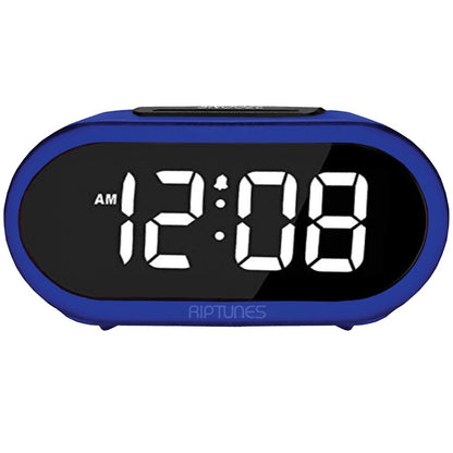 Riptunes 1.4-Inch Digital Alarm Clock w/ 5 Alarm Sounds WAS140