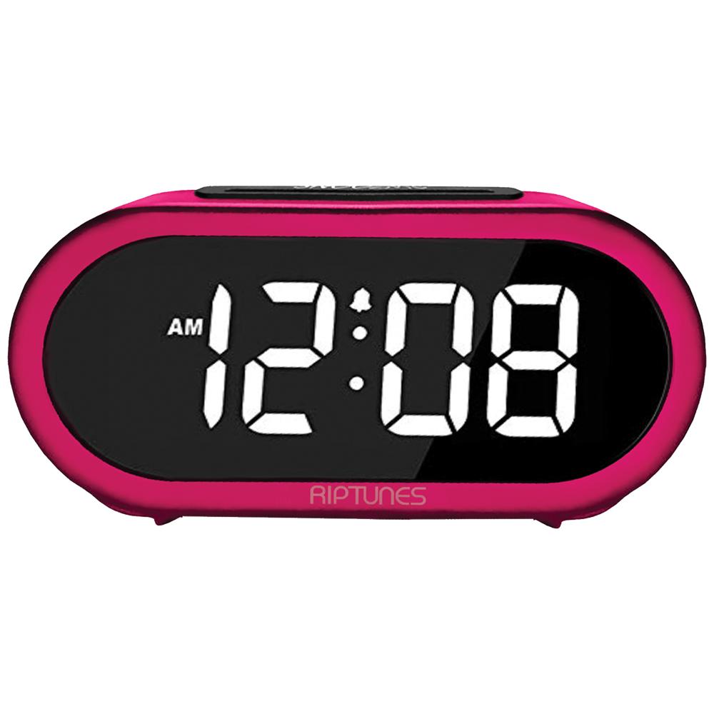 Riptunes 1.4-Inch Digital Alarm Clock w/ 5 Alarm Sounds WAS140