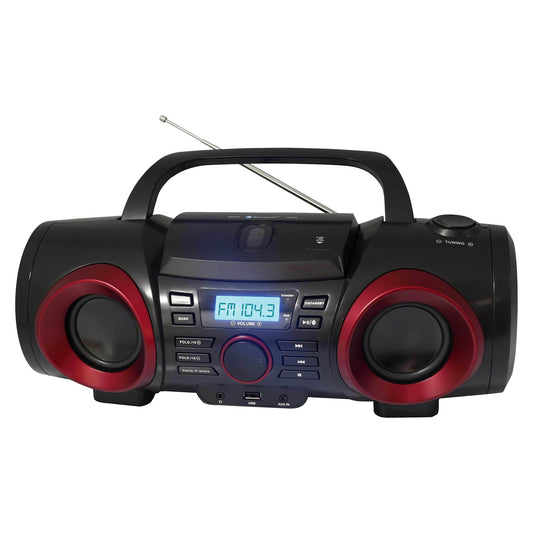 Naxa Portable MP3/CD/USB Boombox with Bluetooth and AM/FM Radio  NPB-267