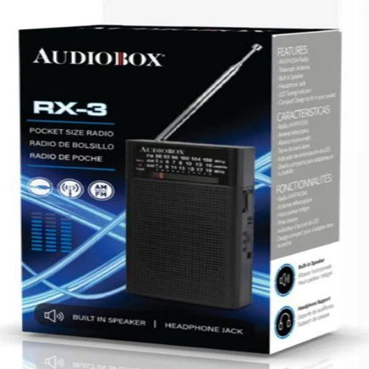 Audiobox AM/FM/SW Portable Pocket Size Radio  RX-3
