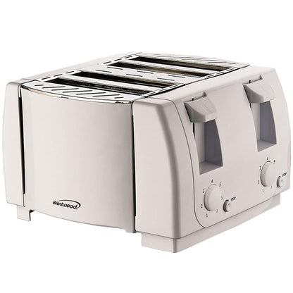 Brentwood TS-285 Cool Touch 4-Slice Toaster, Black