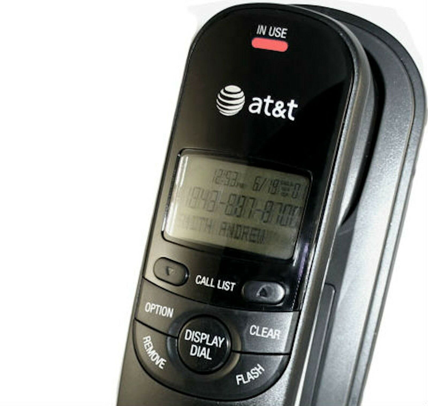 AT&T TR1909 Trimline Telephone with Call Waiting Caller ID Black