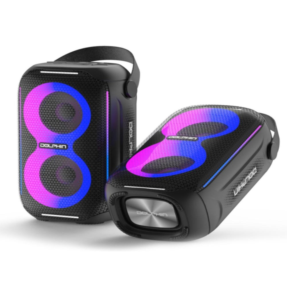 Dolphin Waterproof Portable Party Speaker - Black S20