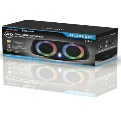 Audiobox Rechargeable Mini Bluetooth Speaker with LED Ring Lights  SM-3