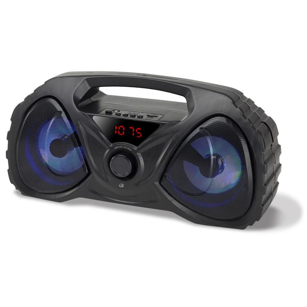 GPX BB200B  Bluetooth Boombox, USB and SD Media Ports