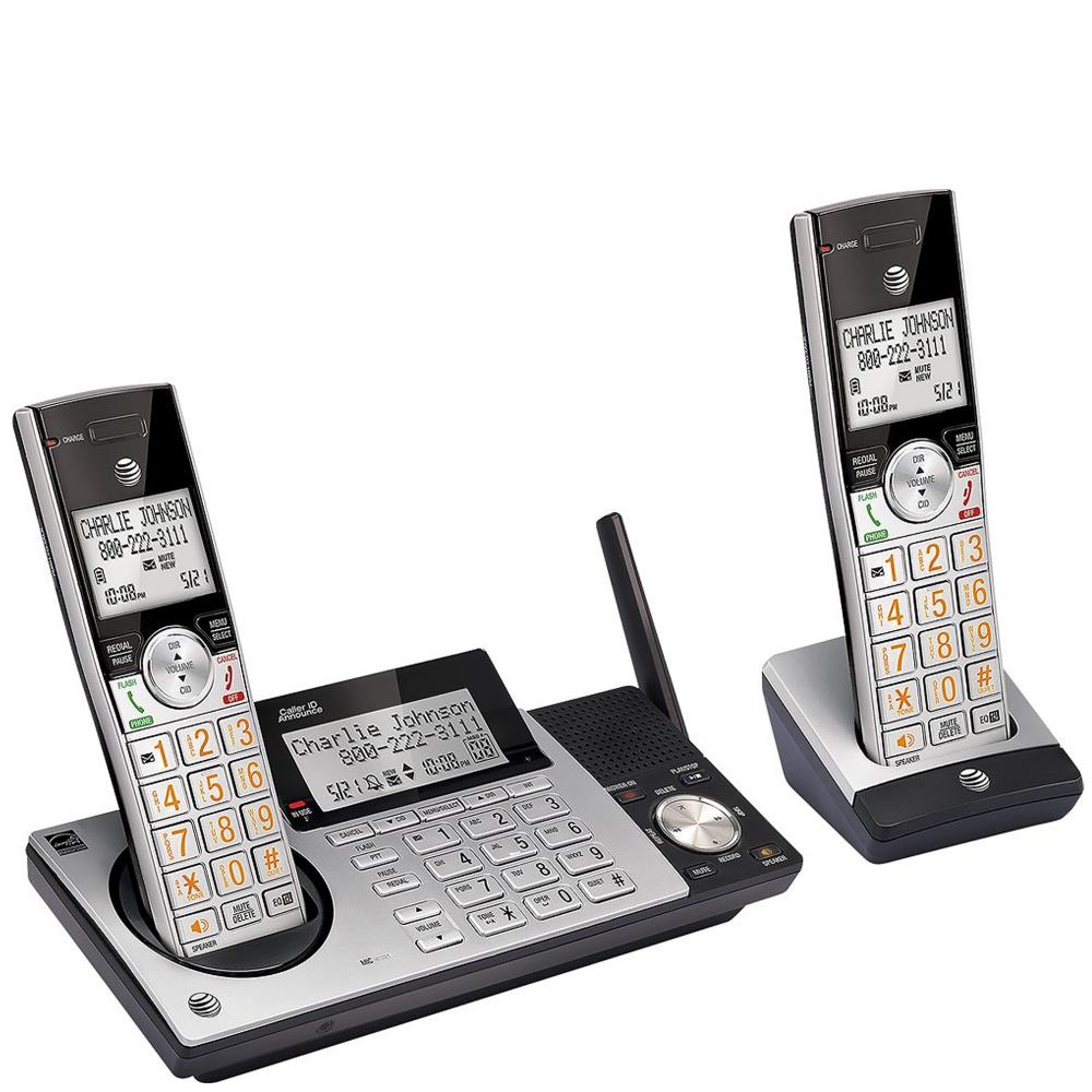 AT&T CL83215 DECT 6.0 Cordless Phone System with 2 Handsets