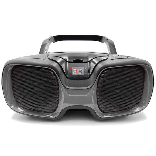 Srcd1037bt-Black/Titanium Portable Cd Am/fm Radio Boombox