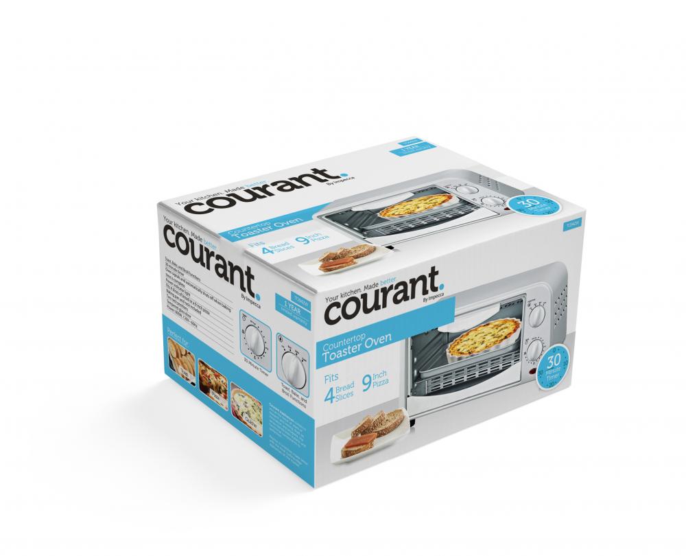 Courants TO942W 4-Slice Countertop Toaster Oven - White