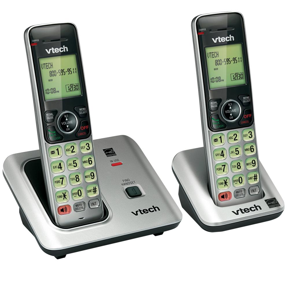 VTECH DECT6.0 2-Handset Caller ID Cordless Speakerphone CS6619-2