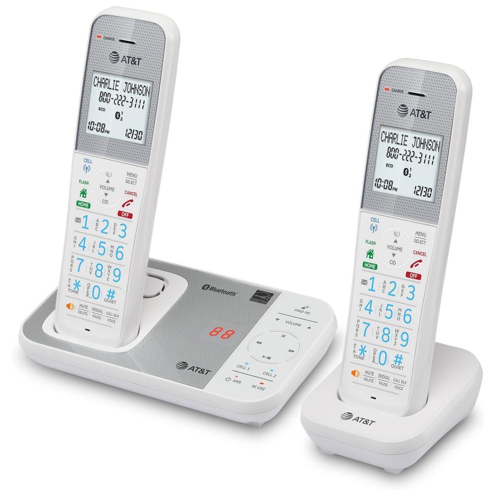 AT&T DECT 6.0 Cordless Home Phone with Smart Call Blocker & Bluetooth Connect to Cell (DAL75211)