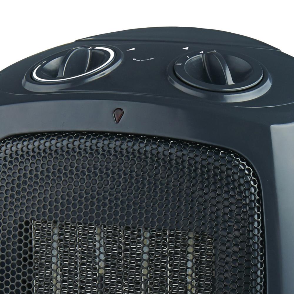 Brentwood H-C1601 1500-Watt Portable Ceramic Space Heater and Fan, Black