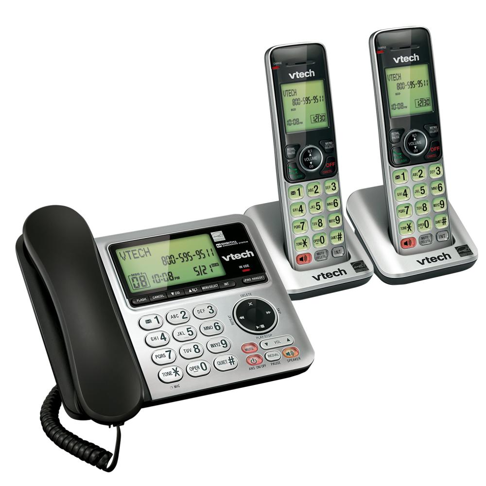 VTech  CS6649-2 2-Handset Corded/Cordless Answering System with Caller ID/Call Waiting