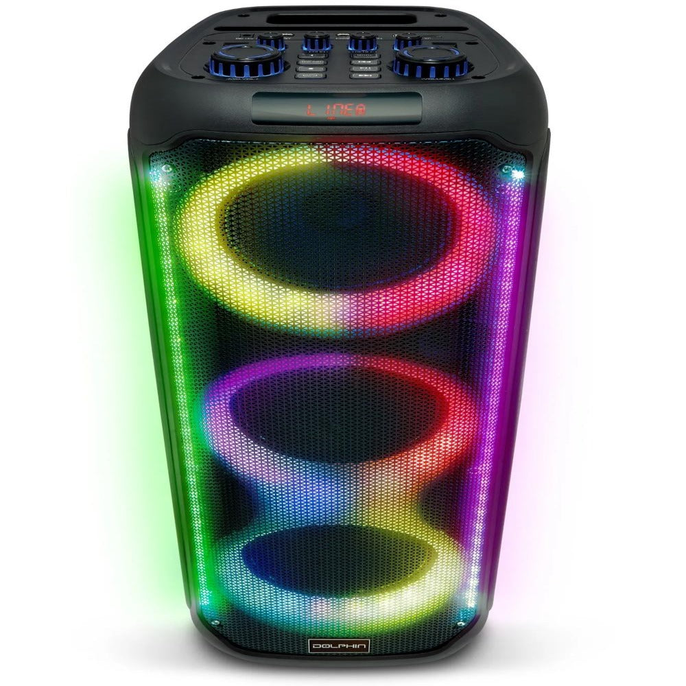 Dolphin Triple 8-inch Portable Karaoke Bluetooth Speaker KP380