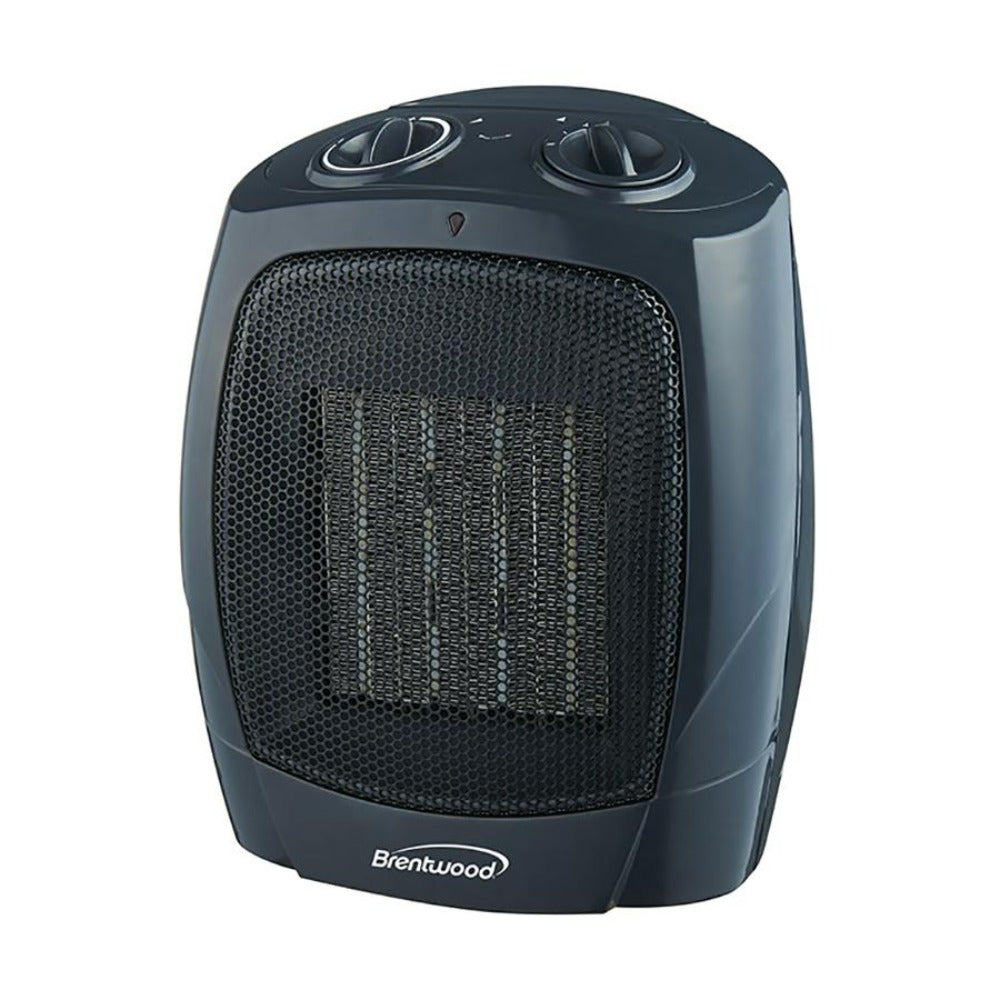 Brentwood H-C1601 1500-Watt Portable Ceramic Space Heater and Fan, Black