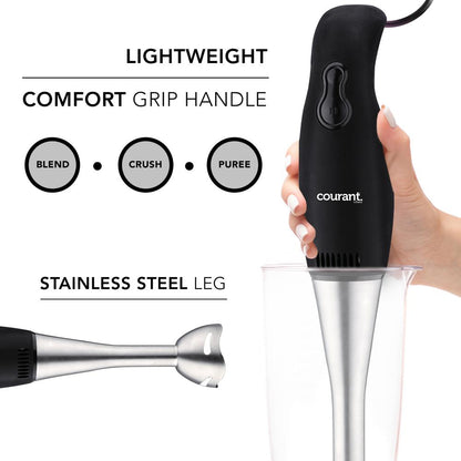 Courant 2-Speed Hand Blender with Stainless Steel Leg