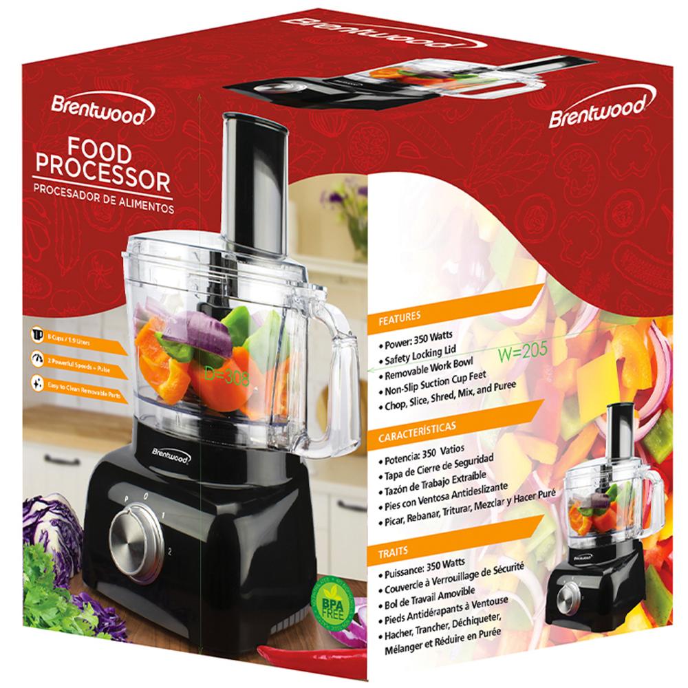 Brentwood 8-Cup Food Processor  FP-585