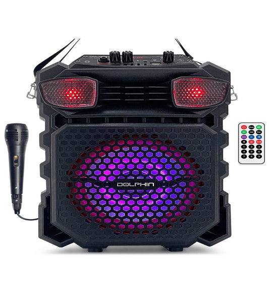Dolphin 8-inch Bluetooth Party Speaker with Lights