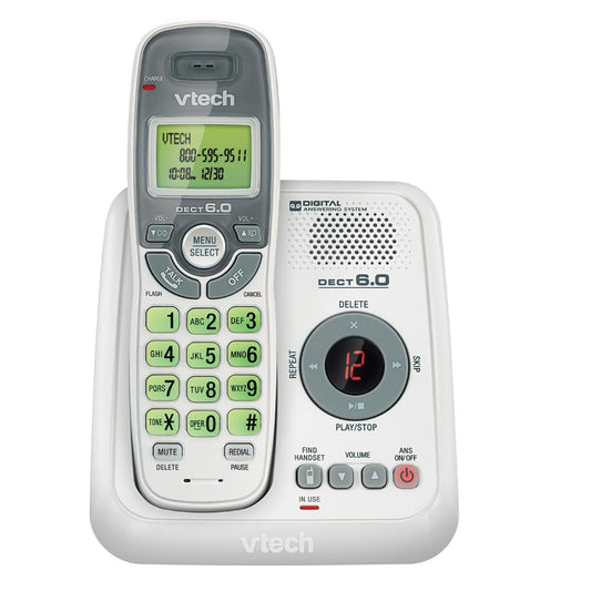 VTECH CS6124 DECT6.0 Call Waiting Caller ID Phone with Digital Answering System