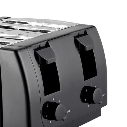 Brentwood TS-285 Cool Touch 4-Slice Toaster, Black