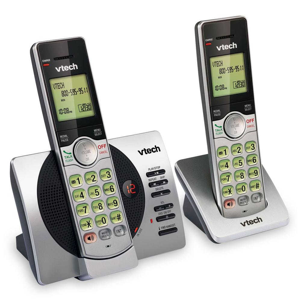 VTECH 2 Handset Cordless Answering System with Caller ID/Call Waiting CS6929-2