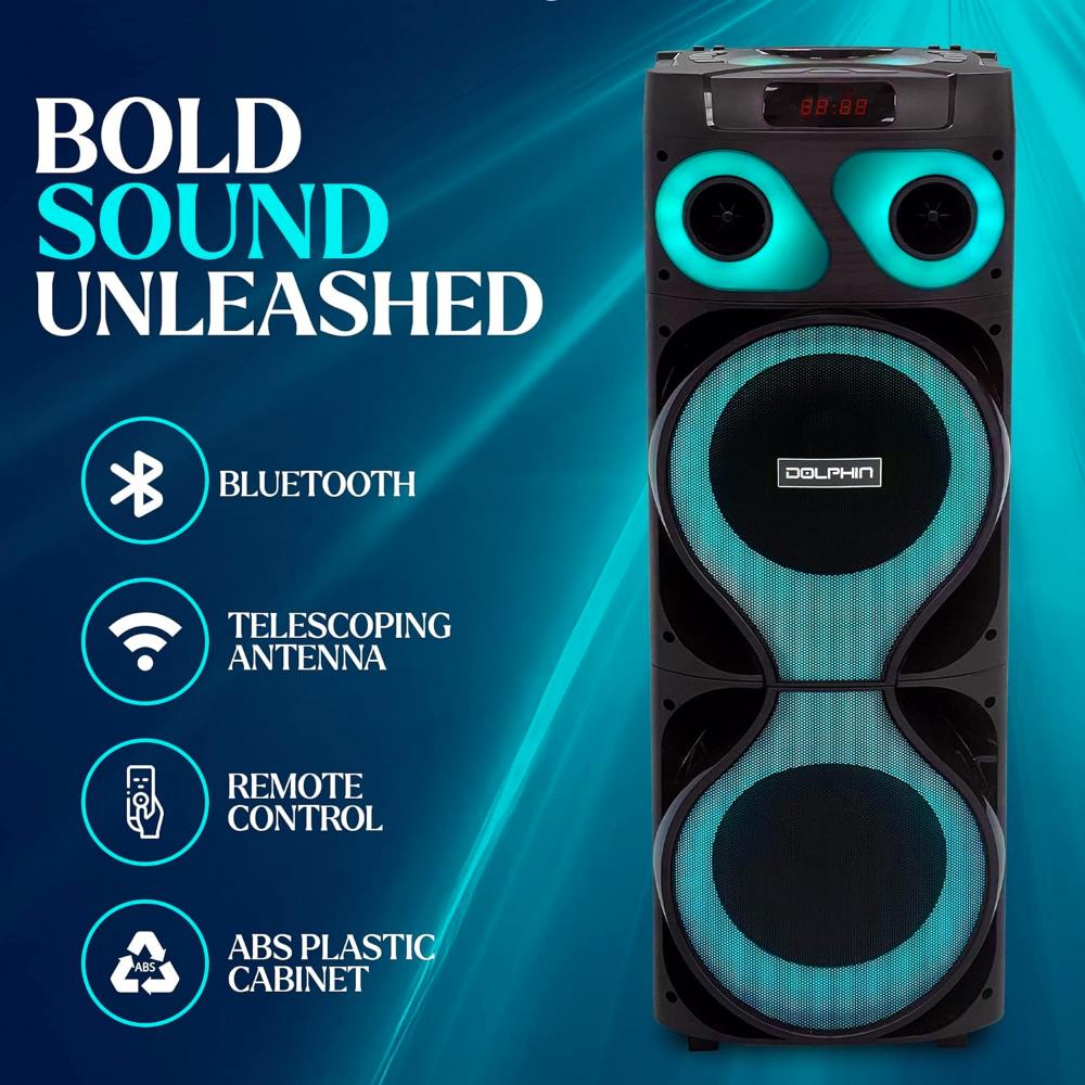 Dolphin Powerful Bluetooth Karaoke Speaker Dual 12  SP2150RBT