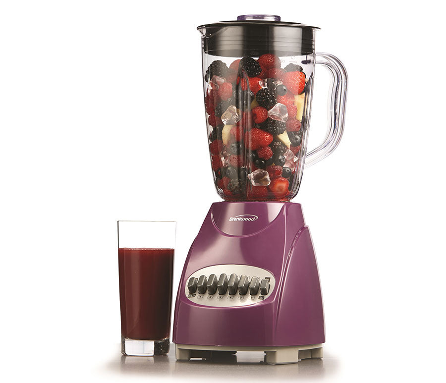 Brentwood JB-220 12-Speed + Pulse Blender, Black,Blue,Green, Purple, Red, White