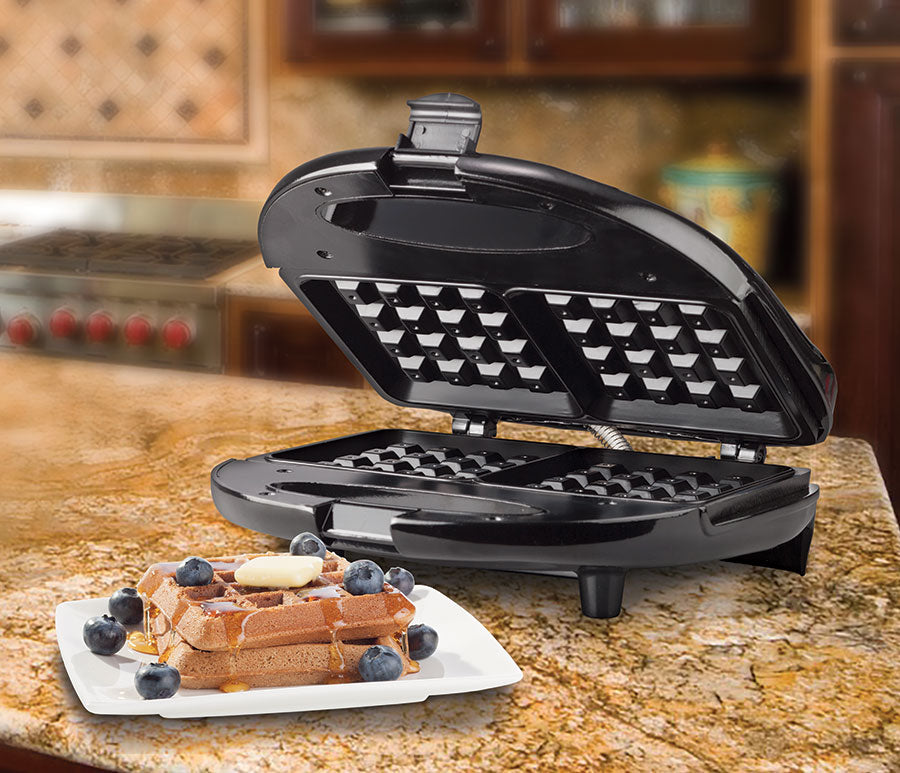 Brentwood TS-243 Non-Stick Dual Waffle Maker - Black