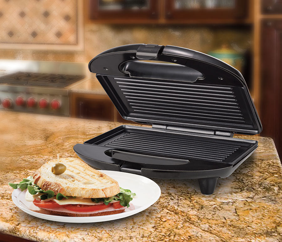 Brentwood TS-245 Non-Stick Panini Press and Sandwich Maker, White