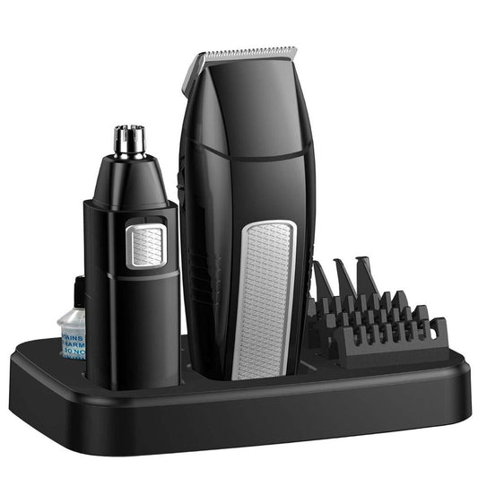 Helen of Troy 4-in-1 Trimmer with Interchangeable Heads - Black/Silver HEHC100S