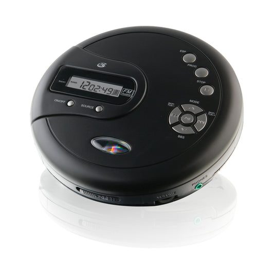 GPX PC332B Personal CD Player with FM Radio