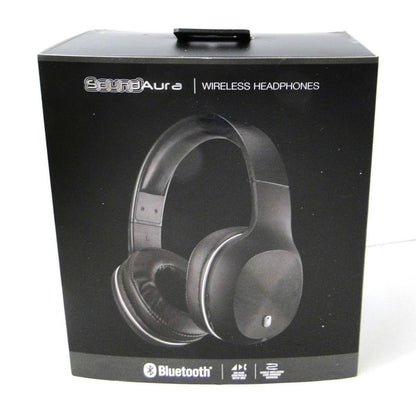 Sound Aura Wireless Over-Ear Headphones Bluetooth, Black