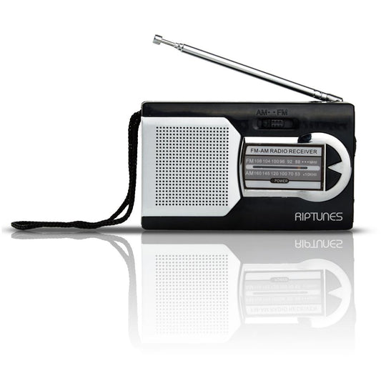 Riptunes RAFP-110  AM/FM Pocket Radio with Speaker and Headphone Jack