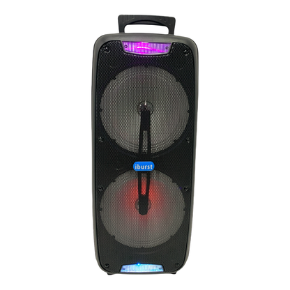 iburst ib-2828 2x8" 4600W Portable Bluetooth Speaker Sub woofer Heavy Bass Sound System Party