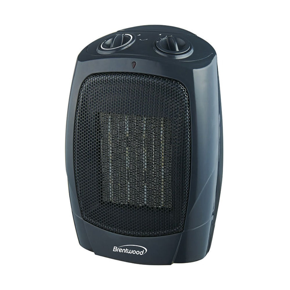 Brentwood H-C1601 1500-Watt Portable Ceramic Space Heater and Fan, Black