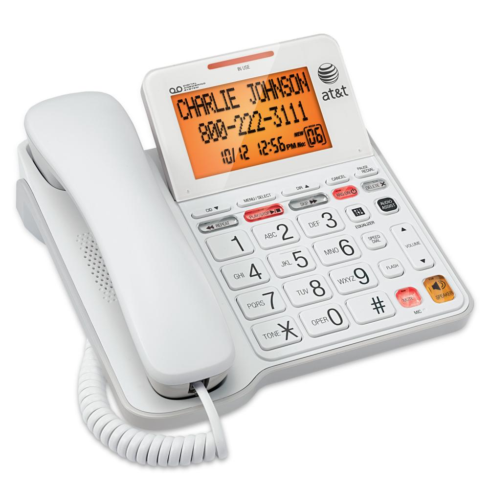 AT&T CL4940  Corded Answering System with Caller ID/Call Waiting and Large Tilt Display