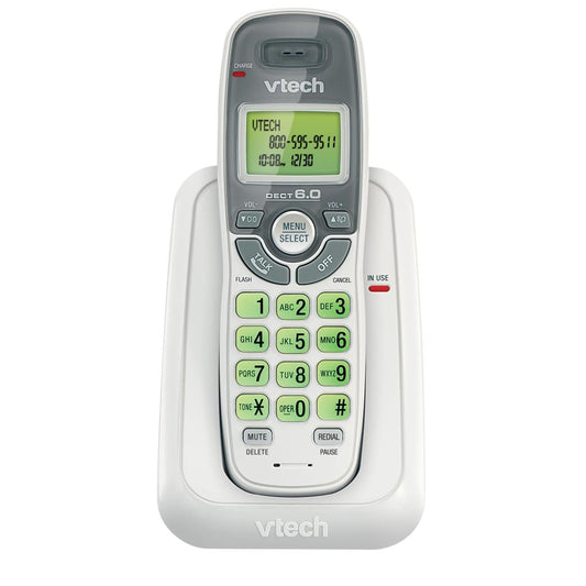 VTECH CS6114 DECT6.0 Call Waiting Caller ID Phone with Backlit Keypad and Display