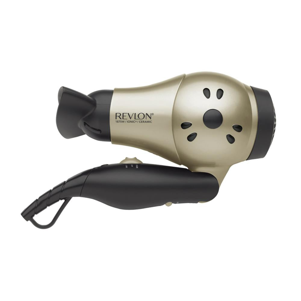 REVLON RVDR5005 1875W Perfect Heat Travel Size Dual-Volt Ceramic Hair Dryer, with Concentrator